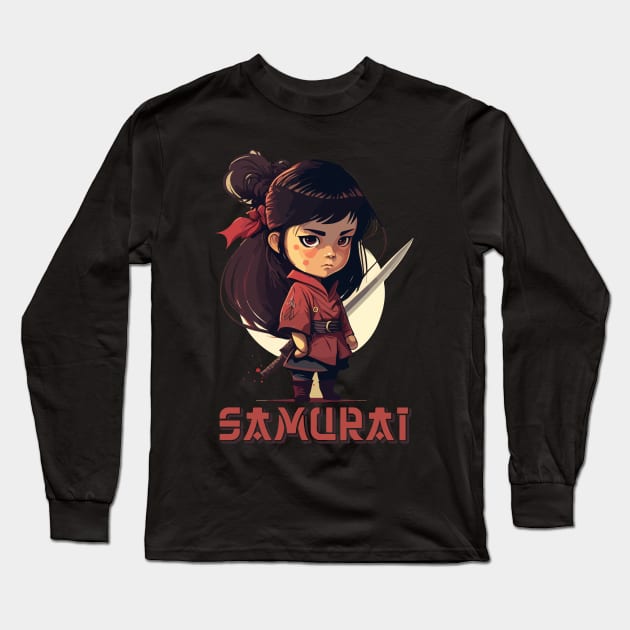 Samurai Long Sleeve T-Shirt by vamarik